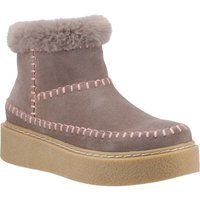 Hush Puppies Brielle Wildleder Damen Taupe Winter Stiefeletten