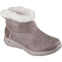 Skechers On-the-GO Joy Cozy Dream Damen Winter Stiefeletten aus dunklem Taupe aus Polyester