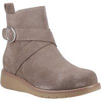Hush Puppies Lyra Damen Wildleder Winter Stiefeletten in Taupe