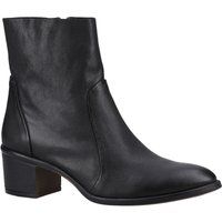 Hush Puppies Winona Damen Schwarze Lederstiefel