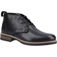 Hush Puppies Ricky Herren Schwarze Leder Knöchelstiefel