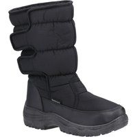 Cotswold Welland Textil Damen schwarze Winter Stiefeletten in Mid-Cut