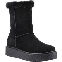 Hush Puppies Becca Mid Wildleder Damenstiefel Schwarz