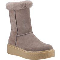 Hush Puppies Becca Mid Wildleder Damenstiefel Taupe