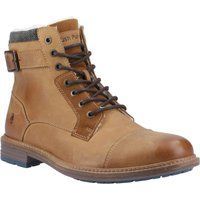 Hush Puppies Jordan Leder Herren Tan Stiefel