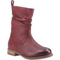 Hush Puppies Emilia Leder Damenburgunder Winter Stiefel bis zur Mitte der Waden