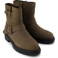 TOMS Ionie Moto Leder Damen Canteen Stiefel