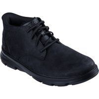 Skechers Arch Fit Garza Ridley Leder Herren Schwarz Knöchelstiefel