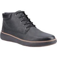 Hush Puppies Kian Leder Herren Schwarze Stiefeletten