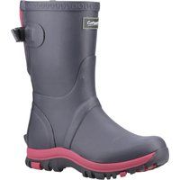 Cotswold Realm Damen Gummistiefel in Marineblau/Rosa