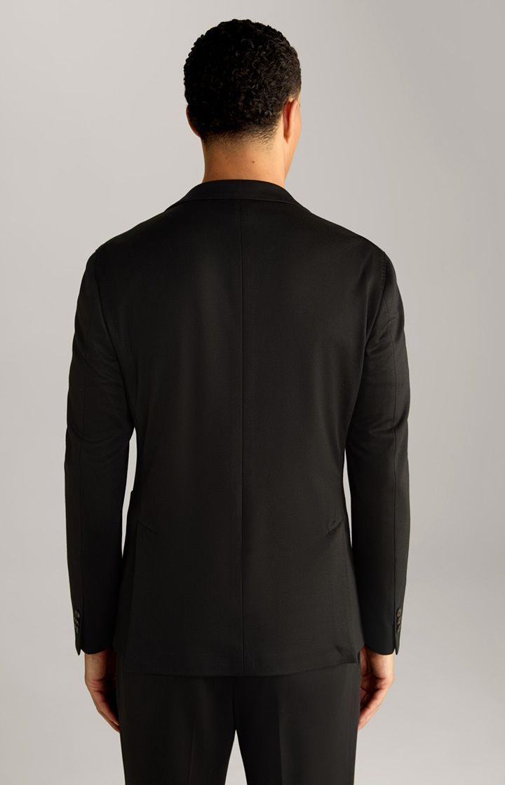 Modernes schwarzes Jersey-Strick-Sakko