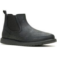 Hush Puppies Jenson Leder Herren Schwarz Stiefel