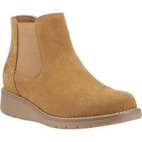 Hush Puppies Leonie Wildleder Damen Tan Flache Chelsea Stiefel