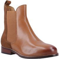 Hush Puppies Colette Damen Flache Chelsea Stiefel aus Leder in Tan