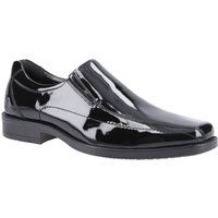 Hush Puppies Brody Herren Slip-On Schuhe aus schwarzem Leder