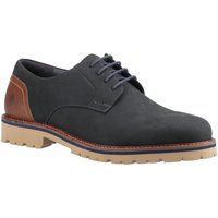 Hush Puppies Marcus Nubuk Herren Schnürschuhe in Marineblau
