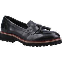 Hush Puppies Ginny Damen Schwarze Lederloafer