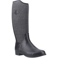 Muck Boots Derby Tall Gummi Damenstiefel Schwarz/Karo Winter kniehoch