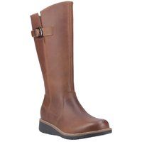 Hush Puppies Luna Damenstiefel aus braunem Leder