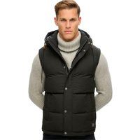 Herren Steppweste mit Kapuze