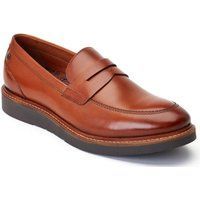Base London Sid Leder Herren Mokassins in Tan