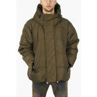 Militärgrüne Daunenjacke mit Polsterung