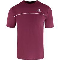 Burgunder Active T-Shirt Piping-Design