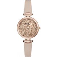 Funkelnde Damen-Armbanduhr mit rundem Zifferblatt