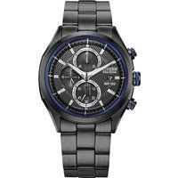 Herren-Chronographenuhr mit blauen Akzenten
