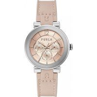 Multifunktionsuhr für Damen mit Lederarmband