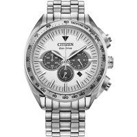 Herren Silber Chronograph Eco-Drive Uhr