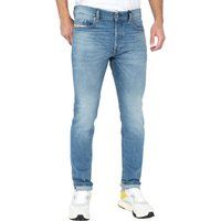 Blaue Slim Fit Jeanshose aus Denim