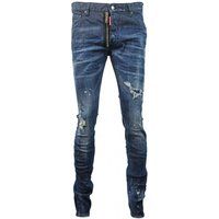 Distressed Slim-Fit Denim Jeans