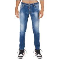 Schmale, verkürzte Denimjeans