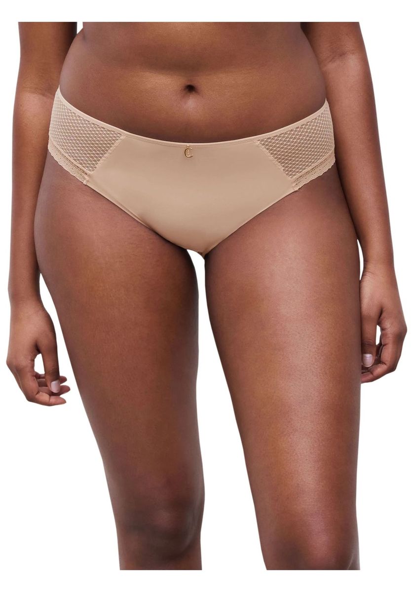 Hipster-Slip mit Spitzendetails und Anhänger