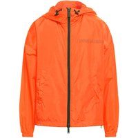 Leuchtend orangefarbene leichte Windbreaker Jacke