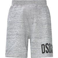 Hellgraue Relax Fit Baumwolljersey Shorts