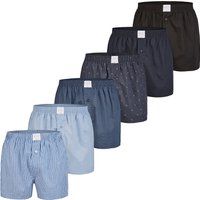 Gestreifte Baumwoll Web-Boxershorts