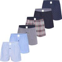 Gestreifte Baumwoll Web-Boxershorts