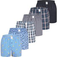 Gestreifte Baumwoll Web-Boxershorts