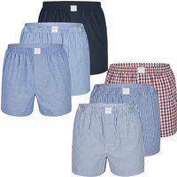 Gestreifte Baumwoll Web-Boxershorts