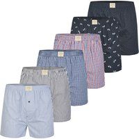 Gestreifte Baumwoll Web-Boxershorts