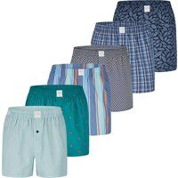 Gestreifte Baumwoll Web-Boxershorts