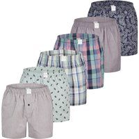 Gestreifte Baumwoll Web-Boxershorts