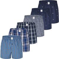 Gestreifte Baumwoll Web-Boxershorts