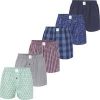 Gestreifte Baumwoll Web-Boxershorts