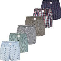 Gestreifte Baumwoll Web-Boxershorts