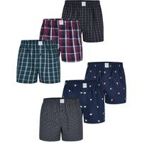 Gestreifte Baumwoll Web-Boxershorts