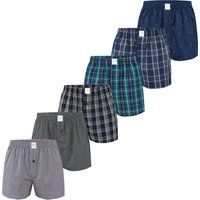 Gestreifte Baumwoll Web-Boxershorts