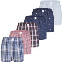 Gestreifte Baumwoll Web-Boxershorts